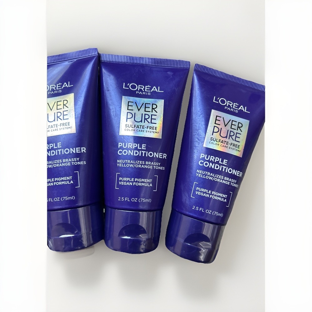 L'Oréal Paris Ever Pure Sulfate-Free Color Care System Conditioner LOT OF 8 - Picture 2 of 2